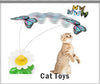 Electric Rotating Colorful Butterfly Toy for Cats