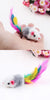 10pcs/ lot Soft Fleece False Mouse Cat Toys Colorful Feather for Cats Kitten