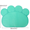 Dog Paw Shape Cup Pet Dog Puppy Cat Feeding Mat Pad Bed