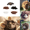 Pet Cat Dog Emulation Lion Hair Mane Ears Head Cap