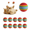 10Pcs Colorful Cat Toy Ball Interactive Cat Toys