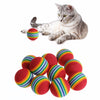 10Pcs Colorful Cat Toy Ball Interactive Cat Toys