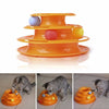 Cat Toys Intelligence Three Level Tower with Triple Play Disc Balls