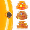 Cat Toys Intelligence Three Level Tower with Triple Play Disc Balls