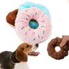 Lovely Pet Dog Puppy Cat Tugging Squeaker Quack Sound Toy Chew Donut Play Toys