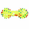 Dog Toys Colorful Dotted Dumbbell Shaped Dog Toys Squeeze