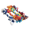 Dog Puppy Cotton Chew Knot Toy Durable Braided Bone Rope 15CM