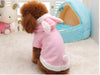 Pet Cat Clothes Easter Bunny Costume Hooded Coat Fleece Warm Rabbit Outfit