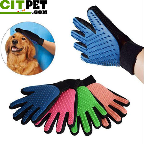 Pet Cat Massage Grooming Cleaning Brush Magic Five Finger Glove Gentle Efficient Groomer