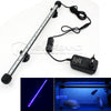 US Plug Aquarium Fish Tank Bar Submersible Waterproof Clip Lamp Decor