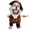 Pet Cat Pirate Costume Suit Halloween with Hat