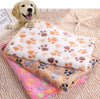 Dog Mat Cute Floral Paw Puppy Fleece Soft Blanket Beds Warm Pet Print New Printed