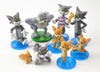 Free Shipping - 9pcs/lot Cartoon Tom and Jerry Action Figures Tom Jerry Spike PVC Action Figures Toys Model