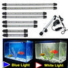 LED Aquarium Fish Tank Submersible Light Air Bubble Lamp Remote