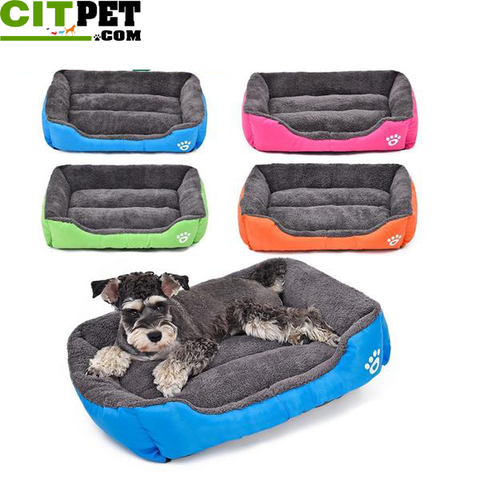 Pet Dog Bed Warming Dog House Soft Material Pet Nest Candy Colored Dog Fall