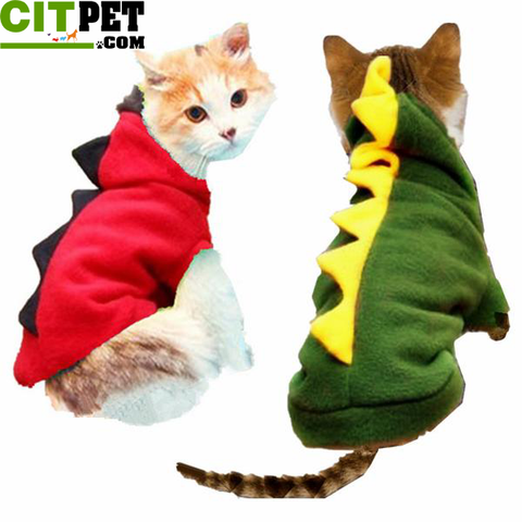 Dinasour Coat Jacket Hoodies Jersey Clothing for Cats