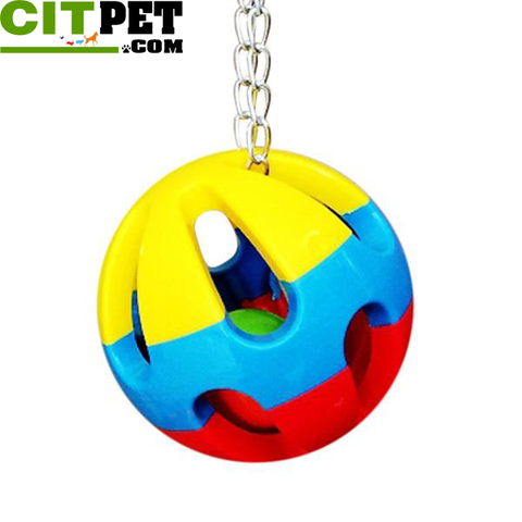 Pet Bird Bites Toy Parrot Chew Ball Swing Cage Hanging Cockatiel