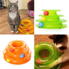 Three Levels Tower Disc Cat Pet Toy Intelligence Amusement Rides Shelf Tracks Usa Track 2017