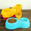 Creative Dual Port Dog Food Dish Bowl Automatic Water Dispenser Feeders