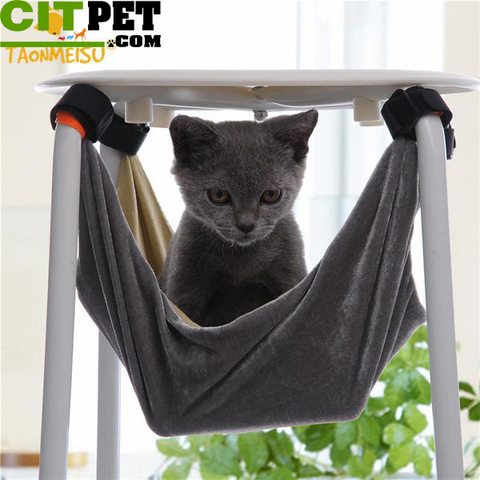 Pet Kitten Cat Hammock Removable Velcro Hanging Soft Bed Cages