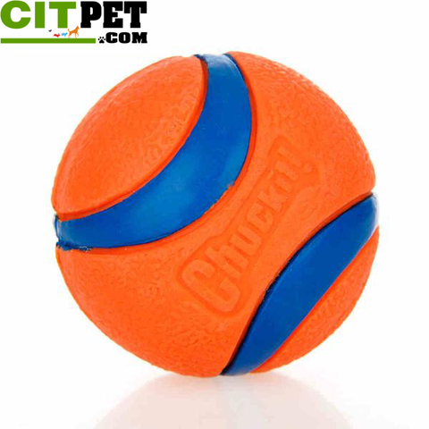 Pet Dog Rubber Pinball Two Balls And A Ball Packing Orange Rubber