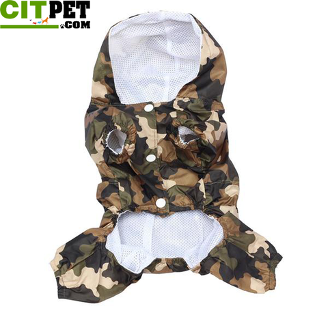 Superior Pet Raincoat With Hood Double layer waterproof