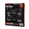 Lockable Cat Flap Door Kitten Dog Pet Lock Suitable for Any Wall or Door