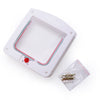 Lockable Cat Flap Door Kitten Dog Pet Lock Suitable for Any Wall or Door