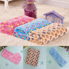 Cute Floral Star Print Pet Warm Mat Cat Dog Puppy Fleece Soft Blanket Beds Mat