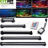 LED Aquarium Fish Tank Submersible Light Air Bubble Lamp Remote